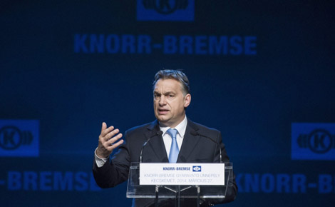 Orbán Viktor adta át a Knorr-Bremse új kecskeméti gyárát